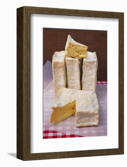 Slices of Pont L'Eveque Cheese-Guy Thouvenin-Framed Photographic Print