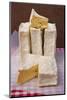 Slices of Pont L'Eveque Cheese-Guy Thouvenin-Mounted Photographic Print