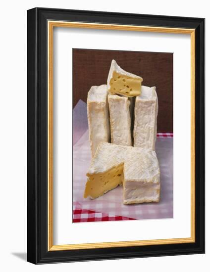 Slices of Pont L'Eveque Cheese-Guy Thouvenin-Framed Photographic Print