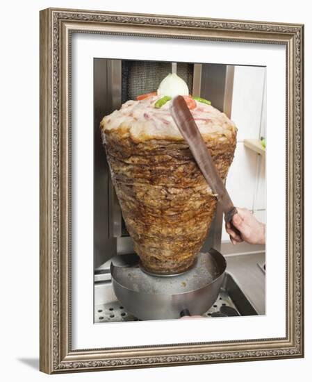 Slicing Doner Kebab-null-Framed Photographic Print