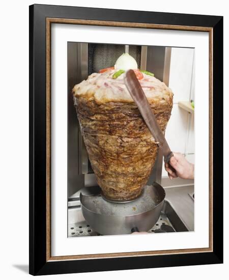 Slicing Doner Kebab-null-Framed Photographic Print