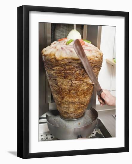 Slicing Doner Kebab-null-Framed Photographic Print