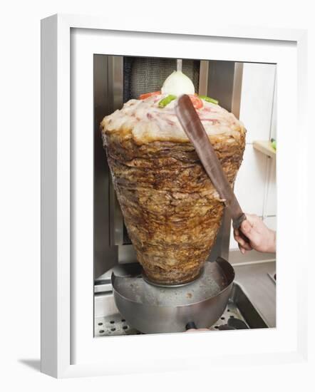 Slicing Doner Kebab-null-Framed Photographic Print