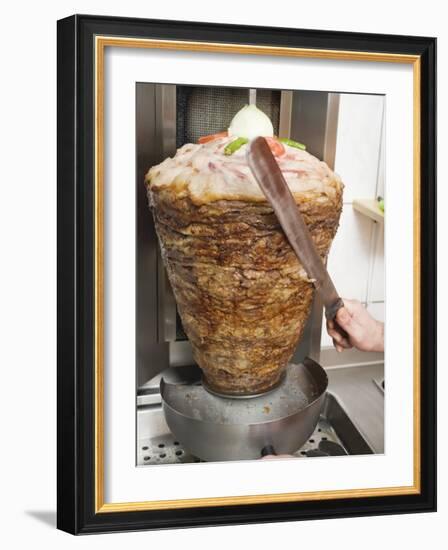 Slicing Doner Kebab-null-Framed Photographic Print