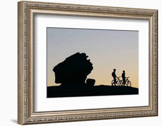 Slickrock Bike Trail, Moab, Utah, USA, (Mr)-Norbert Eisele-Hein-Framed Photographic Print