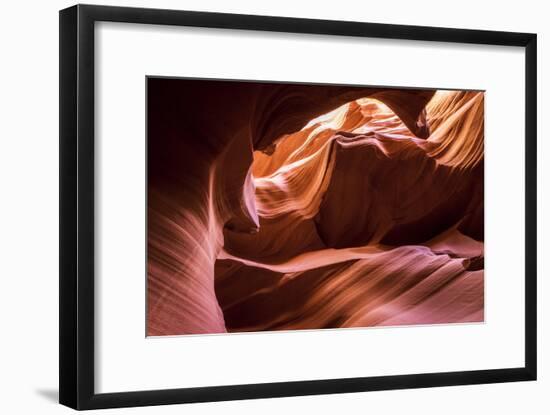 Slickrock formations in lower Antelope Canyon, Navajo Indian Reservation, Arizona, USA.-Russ Bishop-Framed Photographic Print