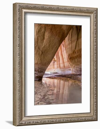 Slide Arch in Paria Canyon, Vermillion Cliffs Wilderness, Utah-Howie Garber-Framed Photographic Print
