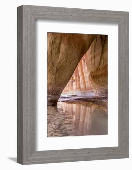 Slide Arch in Paria Canyon, Vermillion Cliffs Wilderness, Utah-Howie Garber-Framed Photographic Print