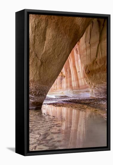 Slide Arch in Paria Canyon, Vermillion Cliffs Wilderness, Utah-Howie Garber-Framed Premier Image Canvas