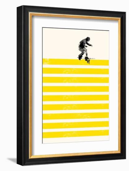 Slide in Stripes-Robert Farkas-Framed Art Print