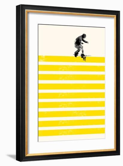 Slide in Stripes-Robert Farkas-Framed Art Print