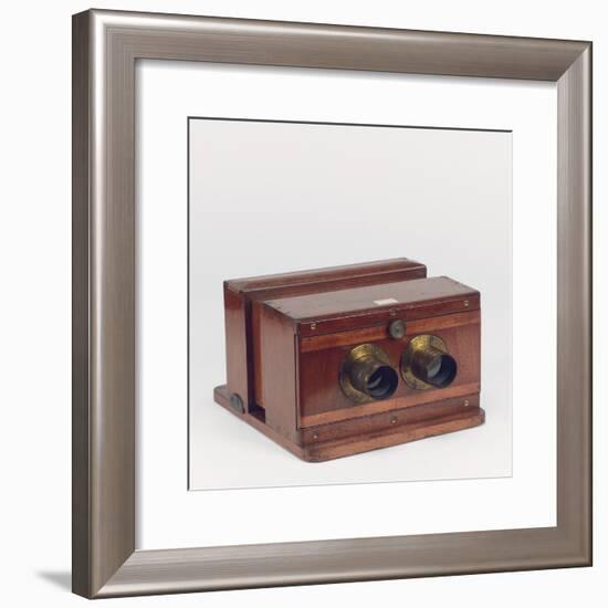 Sliding Box Stereoscopic Camera, Hockin and Co., London-null-Framed Giclee Print