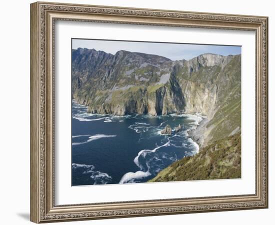 Slieve League Cliffs, Sea Cliffs 300M High, County Donegal, Ulster, Republic of Ireland (Eire)-Gavin Hellier-Framed Photographic Print