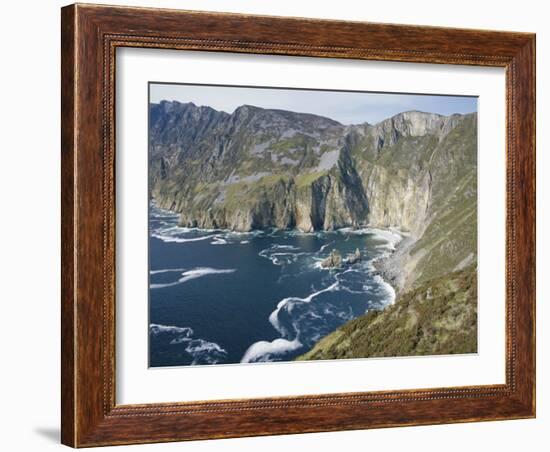 Slieve League Cliffs, Sea Cliffs 300M High, County Donegal, Ulster, Republic of Ireland (Eire)-Gavin Hellier-Framed Photographic Print