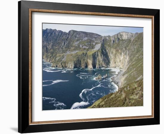 Slieve League Cliffs, Sea Cliffs 300M High, County Donegal, Ulster, Republic of Ireland (Eire)-Gavin Hellier-Framed Photographic Print