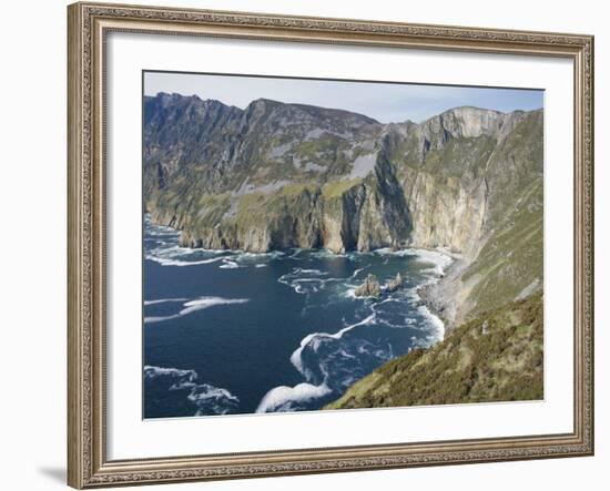 Slieve League Cliffs, Sea Cliffs 300M High, County Donegal, Ulster, Republic of Ireland (Eire)-Gavin Hellier-Framed Photographic Print