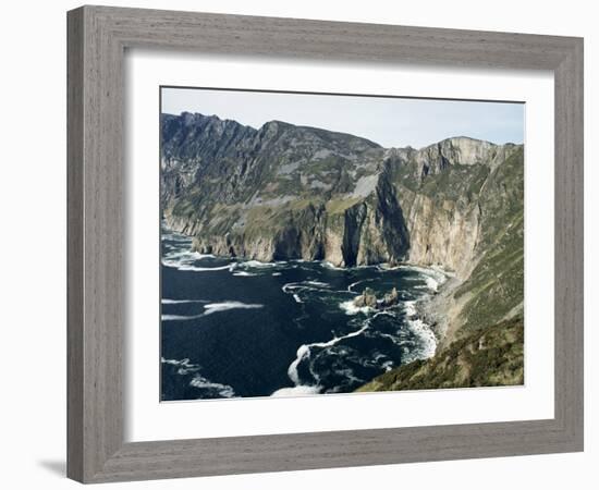 Slieve League Sea Cliffs, Rising to 300M, County Donegal, Ulster, Eire (Republic of Ireland)-Gavin Hellier-Framed Photographic Print