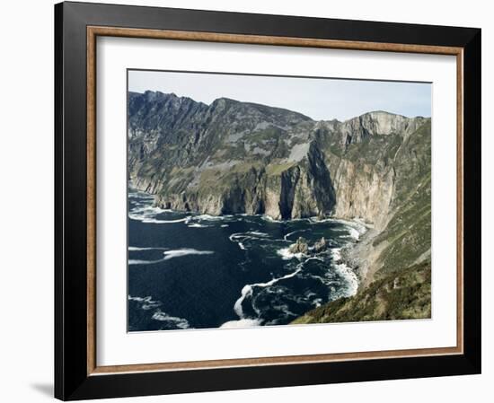 Slieve League Sea Cliffs, Rising to 300M, County Donegal, Ulster, Eire (Republic of Ireland)-Gavin Hellier-Framed Photographic Print