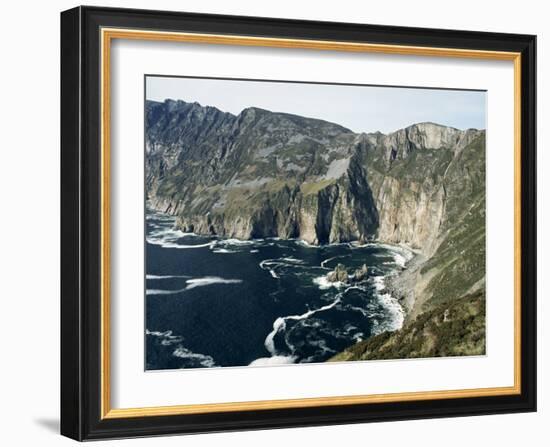 Slieve League Sea Cliffs, Rising to 300M, County Donegal, Ulster, Eire (Republic of Ireland)-Gavin Hellier-Framed Photographic Print