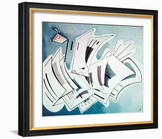 Slight Tension, 1935-Wassily Kandinsky-Framed Giclee Print