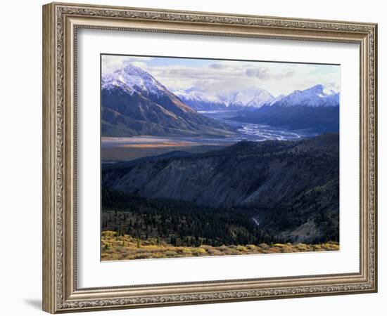 Slim's River Valley in Autumn, Kluane National Park, Yukon Territory, Canada-Scott T. Smith-Framed Photographic Print