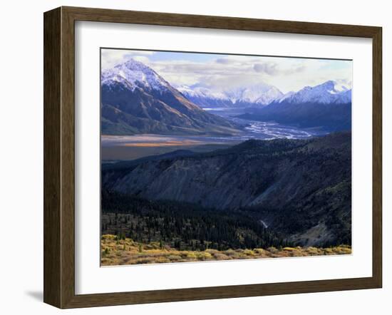 Slim's River Valley in Autumn, Kluane National Park, Yukon Territory, Canada-Scott T. Smith-Framed Photographic Print