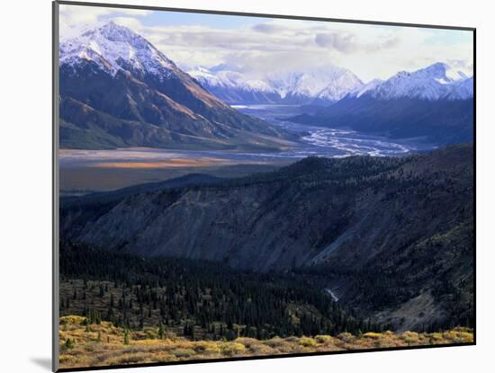 Slim's River Valley in Autumn, Kluane National Park, Yukon Territory, Canada-Scott T. Smith-Mounted Photographic Print