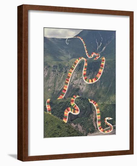 Slinky Snake-Danielle Kroll-Framed Giclee Print