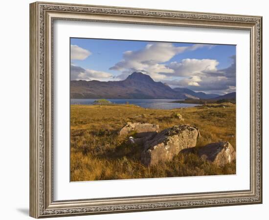 Slioch and Loch Maree, Wester Ross, North West Scotland, United Kingdom, Europe-Neale Clarke-Framed Photographic Print