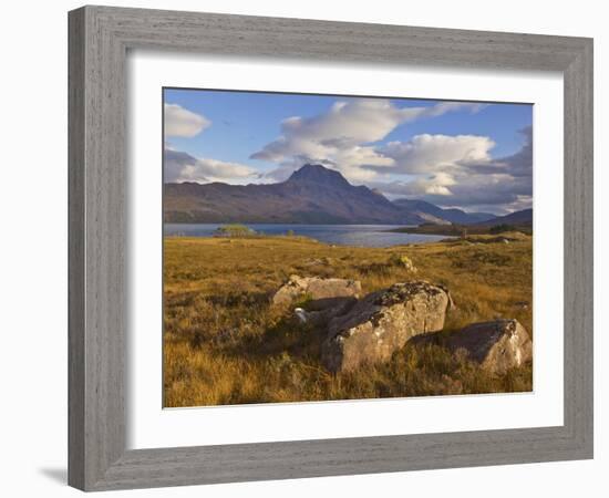 Slioch and Loch Maree, Wester Ross, North West Scotland, United Kingdom, Europe-Neale Clarke-Framed Photographic Print