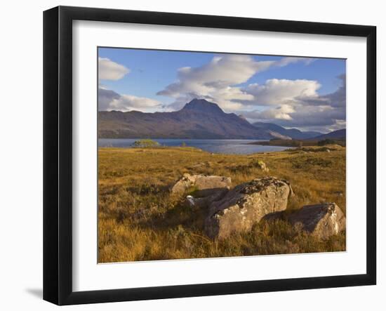 Slioch and Loch Maree, Wester Ross, North West Scotland, United Kingdom, Europe-Neale Clarke-Framed Photographic Print