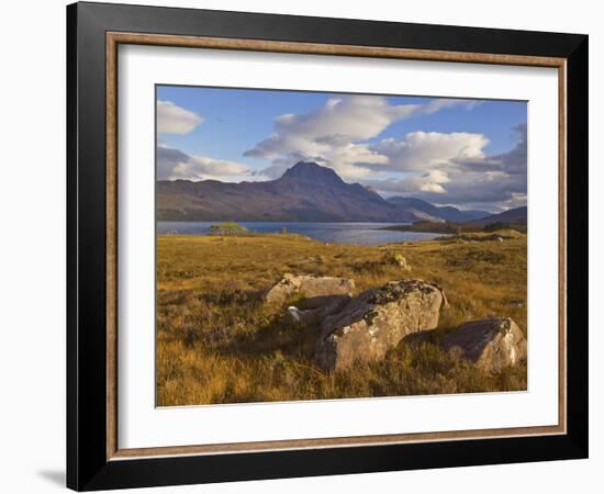 Slioch and Loch Maree, Wester Ross, North West Scotland, United Kingdom, Europe-Neale Clarke-Framed Photographic Print