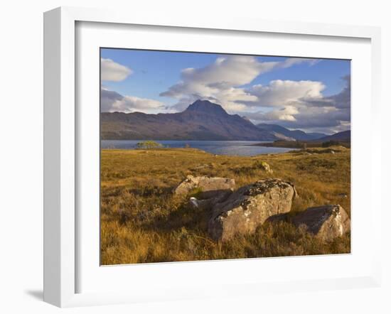 Slioch and Loch Maree, Wester Ross, North West Scotland, United Kingdom, Europe-Neale Clarke-Framed Photographic Print