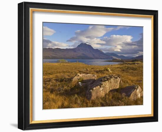 Slioch and Loch Maree, Wester Ross, North West Scotland, United Kingdom, Europe-Neale Clarke-Framed Photographic Print