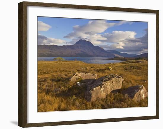 Slioch and Loch Maree, Wester Ross, North West Scotland, United Kingdom, Europe-Neale Clarke-Framed Photographic Print