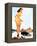 Slip Off Shore Pin-Up 1944-Gil Elvgren-Framed Stretched Canvas