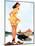 Slip Off Shore Pin-Up 1944-Gil Elvgren-Mounted Art Print