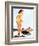 Slip Off Shore Pin-Up 1944-Gil Elvgren-Framed Art Print