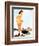 Slip Off Shore Pin-Up 1944-Gil Elvgren-Framed Art Print