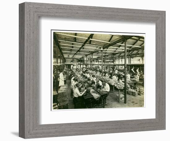 Slipper Manufacture, Long Meadow, 1923-English Photographer-Framed Photographic Print