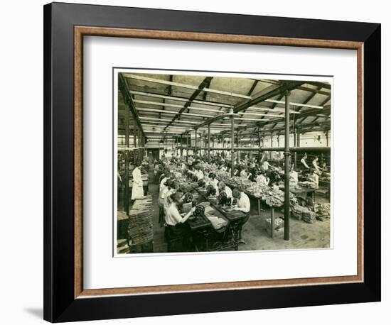 Slipper Manufacture, Long Meadow, 1923-English Photographer-Framed Photographic Print