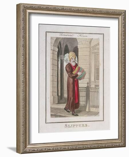 Slippers, Cries of London, 1804-William Marshall Craig-Framed Giclee Print