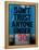 Slogan Modern Poster Abstract Art the Painting; Which Contains A Variety of Characters-emeget-Framed Stretched Canvas