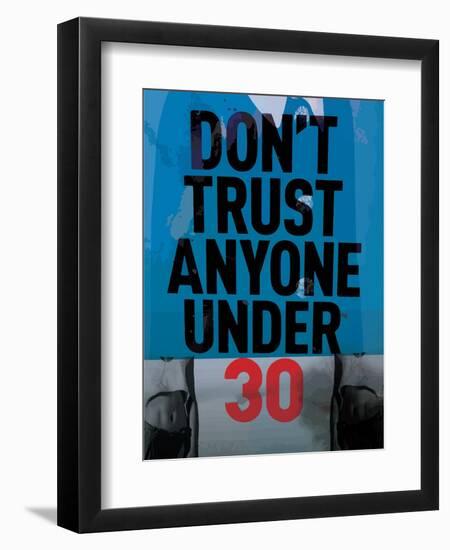 Slogan Modern Poster Abstract Art the Painting; Which Contains A Variety of Characters-emeget-Framed Premium Giclee Print