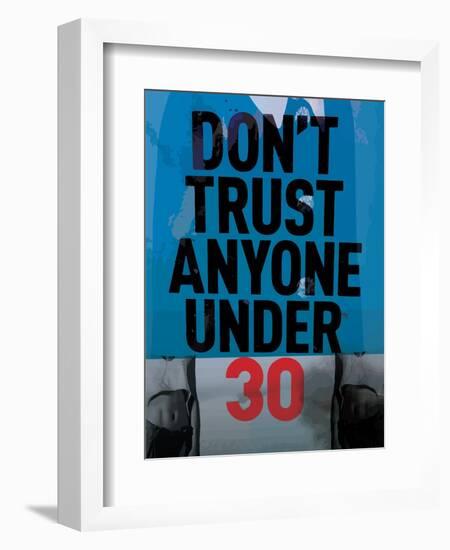 Slogan Modern Poster Abstract Art the Painting; Which Contains A Variety of Characters-emeget-Framed Premium Giclee Print