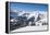 Slope on the Skiing Resort Flumserberg. Switzerland-swisshippo-Framed Premier Image Canvas