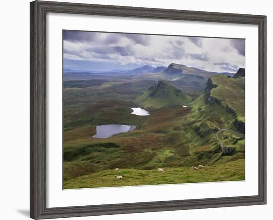 Slopes of the Quiraing, Northeast Coast of Trotternish Peninsula, Isle of Skye, Scotland-Patrick Dieudonne-Framed Photographic Print