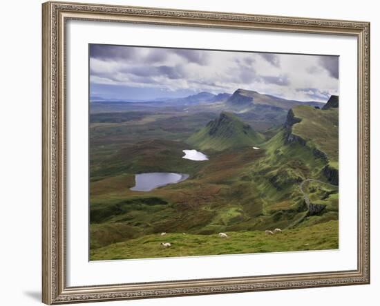 Slopes of the Quiraing, Northeast Coast of Trotternish Peninsula, Isle of Skye, Scotland-Patrick Dieudonne-Framed Photographic Print