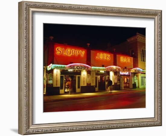 Sloppy Joe's Bar, Duval Street, Key West, Florida, USA-Fraser Hall-Framed Photographic Print