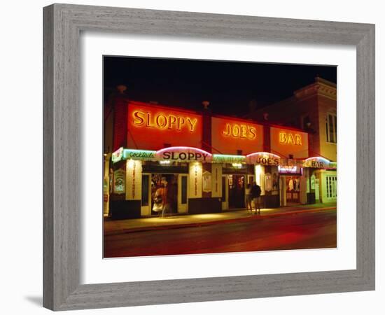 Sloppy Joe's Bar, Duval Street, Key West, Florida, USA-Fraser Hall-Framed Photographic Print